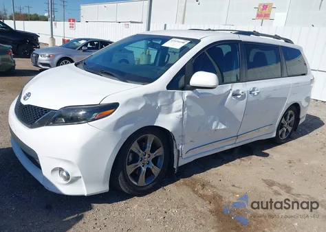 2015 Toyota Sienna Se 8 Passenger from USA, damaged, VIN 5TDXK3DC7FS685327
